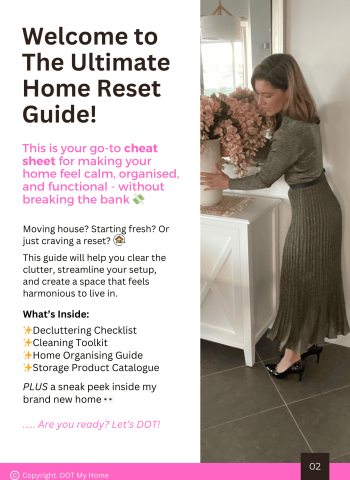 home-reset-guide, DIY-organising, decluttering-checklist, the-organising-academy, get-organised, how-to-get-organised